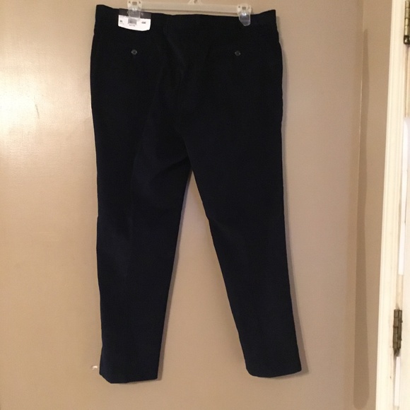 New men’s Ralph Lauren’s Navy Blue slim cord pants business casual - Picture 2 of 2